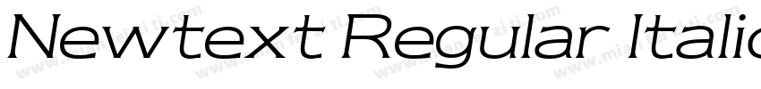 Newtext Regular Italic BT字体转换